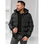 Černá pánská prošívaná zimní bunda Bolf 7270A1 - S