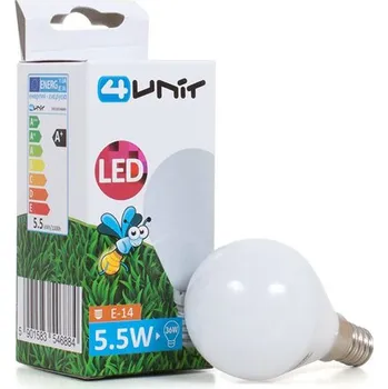 Žárovka DEKORATIVNÍ LED ŽÁROVKA KULATÁ E14 230V 5,5W TEPLÁ BÍLÁ