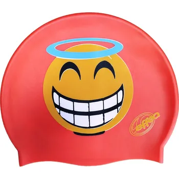 Plavecká čepice Koupací čepice Effea B 1135 SMAJLIK červená 3494B-CE