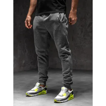 Pánské oblečení Grafitové pánské jogger tepláky Bolf XW01-C - 2XL