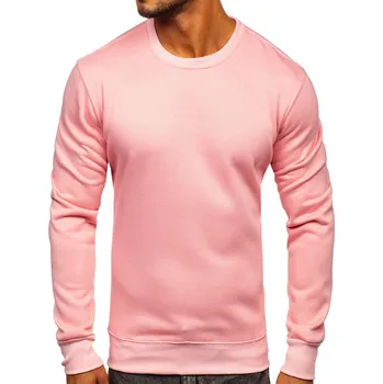 Pánská mikina Světle růžová pánská mikina bez kapuce Bolf 2001 - XL