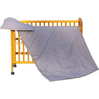 Povlečení Povlečení do postýlky 2dílné - Scarlett Puntík - hnědá 100 x 135 cm