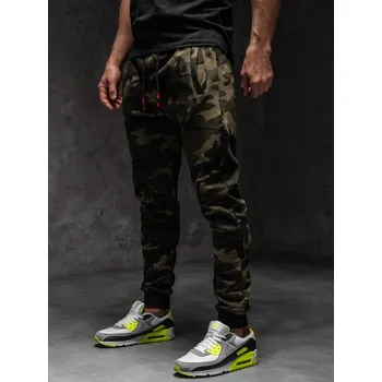 Pánské kalhoty Maskáčovo-khaki pánské tepláky Bolf KZ15A1 - M