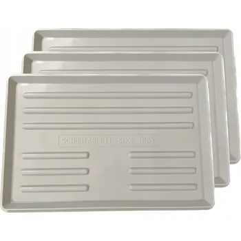 Rohožka SADA PODLOŽEK POD BOTY ODKAPÁVAČE 40x60 ŠEDÉ 3 KS