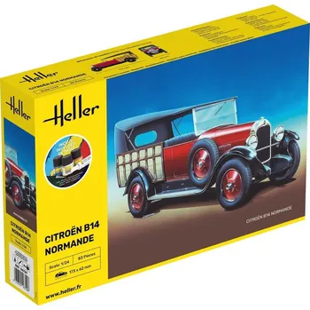 Plastikový model Citroen B14 Normande - obsahuje barvy a lepidlo - Heller STARTER KIT 56729