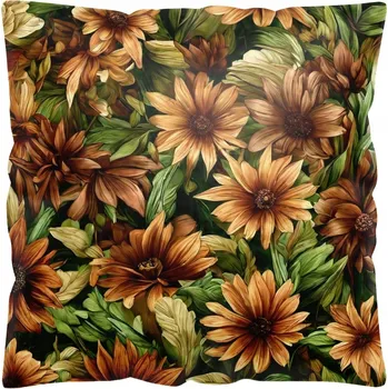 Dekorativní polštářek DEKORAČNÍ POVLEČENÍ NA POLŠTÁŘ 45x45 ANTYALERGICKÉ PODZIMNÍ BARVY