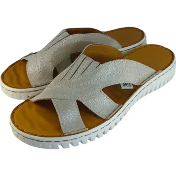 Dámské pantofle 8001 - dámské zdravotní kožené nazouváky s možností vlastní barvy a nožních podpor 41