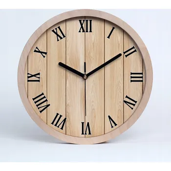 Hodiny Tichá nástěnná dřevěná hodina dřevěné pozadí průměr 20 cm