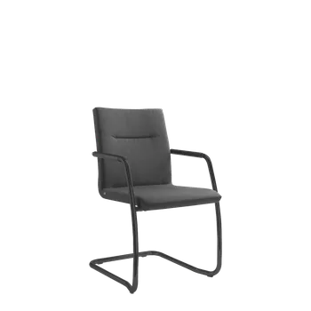Jídelní židle Konferenční židle SEANCE CARE 076-Z-N1 (ocelová pérová podnož, černý nástřik)