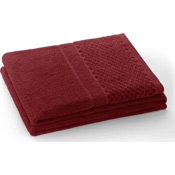 Ručník Ručník RUBRUM klasický styl 30x50 cm vínový, velikost 50x90