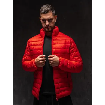 Červená pánská prošívaná přechodová bunda Bolf 13007A1 - M