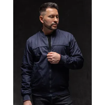 Tmavě modrá pánská přechodová oboustranná bunda bomber Bolf 84M3005A1 - L