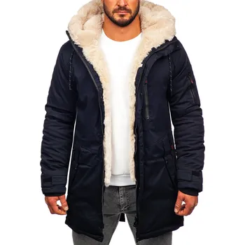 Pánský kabát Tmavě modá pánská zimní parka Bolf 22M39 - S