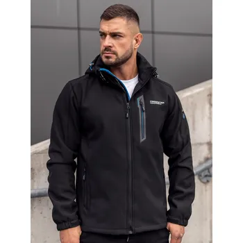 Černo-modrá pánská softshellová bunda Bolf WX061A - 3XL