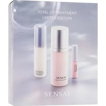 Péče o rty Sensai Expert Items Total Lip Treatment Kazeta krém na rty Total Lip Treatment 15 ml + krém na krk a dekolt Cellular Performance Throat & Bust Lifting Effect 19 ml + lesk na rty Total Lip Gloss 2,4 ml