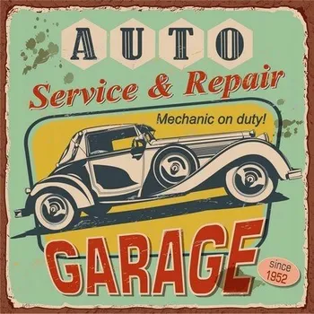 Obraz Cedule Auto Service and Repair - Garage
