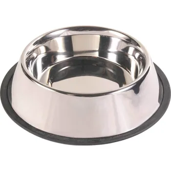 Miska pro psa Trixie Miska pro psa nerezová s gumou protiskluzová Velikost: 0,9l / 23cm