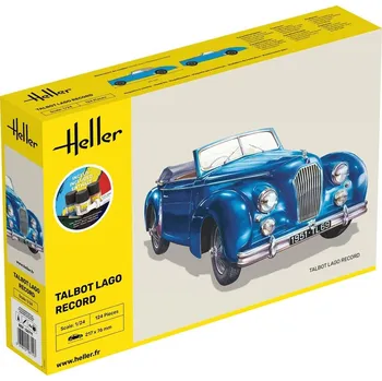 Plastikový model Talbot Lago Record - obsahuje barvy a lepidlo - Heller STARTER KIT 56711