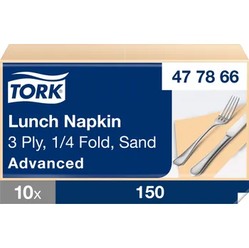 Papírový ubrousek Tork Advanced ubrousky 33/3 slonová kost