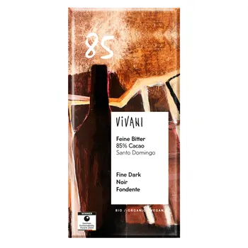 Čokoláda BIO čokoláda VIVANI hořká FINE DARK 85 % (hořká čokoláda v certifikované BIO kvalitě)