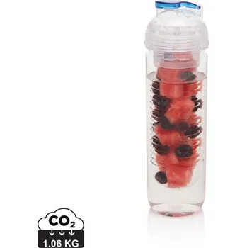 Láhev Lahev s košíkem na ovoce - Modrá, Firemní dárkové předměty s vlastním potiskem