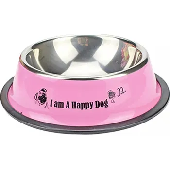 Miska pro psa Surtep Animals Nerezová miska Sentence Barva: Růžová, Objem: 250ml