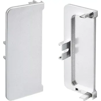 Nábytek TULIP Gola uzavřená koncovka C profilu stříbrná P+L (TULIP Gola uzavřená koncovka C profilu stříbrná P+L)