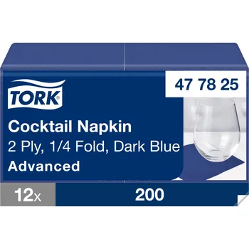 Tork Advanced ubrousky 24/2 koktejlové, modré