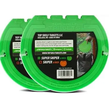 Hokejová tréninková pomůcka Magnetický terč Top Shelf Targets 6" (4ks) Green Biscuit