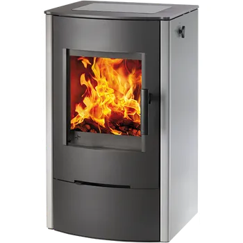 Krbová kamna Haas Sohn FIREPOT se sklokeramickou deskou nerez