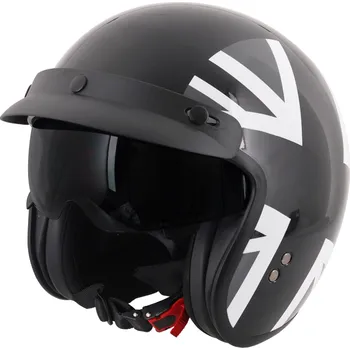 Helma na motorku Stealth otevřená přilba se štítem, Mono Jack - M STH327