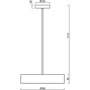 Osmont KRUGER P2 FO LED-1L16EMP700ZKN83/FO2C/z5 C 4K závěsné svítidlo s plastovým stínidlem