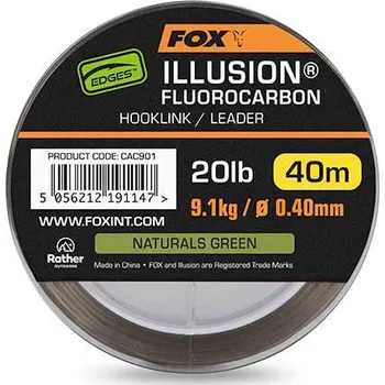 Fox Fluorocarbon Illusion Hooklink/Leader Varianta:: 20lb 9.1kg (0.40mm) x 40m