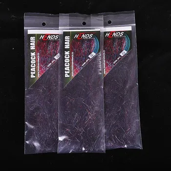 Umělá nástraha HENDS PEACOCK HAIR - HPC06 - Gray/Red/Violet peacock