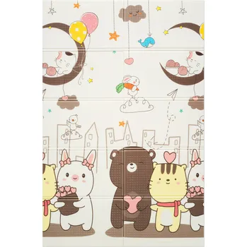 Hrací deka Humbi Oboustranná skládací vzdělávací podložka z XPE pěny 120 x 180 cm