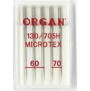 JEHLA ORGAN 130/705H MICROTEX SÍLA 60-70 KULATÁ ŠPIČKA, BALENÍ 5KS