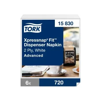 Tork Xpressnap Fit® bílé ubrousky do zásobníku