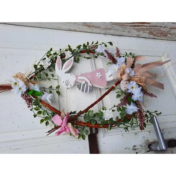 Velikonoční dekorace Jarní dekorace na dveře ps2993 (velikonoční trvanlivá dekorace)