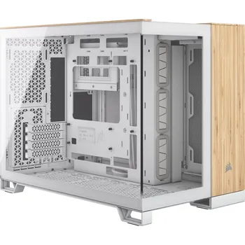 PC skříň Corsair 2500X White/Bamboo Wood CC-9011288-WW