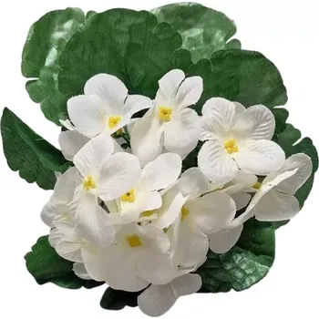 umělá květina Fialka bílá