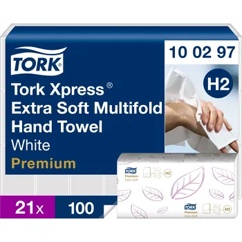 Papírový ručník Tork Xpress® Premium, extra jemné papírové ručníky Multifold 2 100 ks