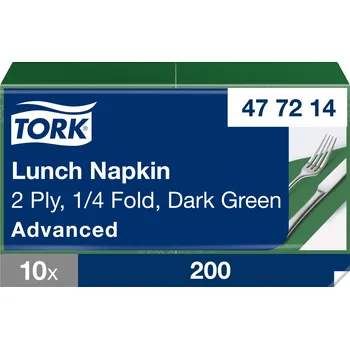 Tork Advanced ubrousky 33/2 tmavě zelené