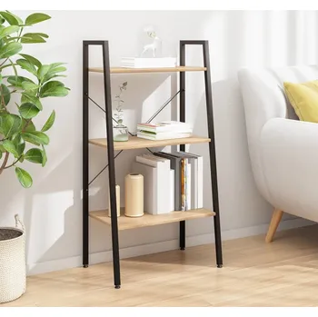 Knihovna vidaXL 3patrová stojící police 56 x 35 x 108 cm [336362] Barva: světle hnědá