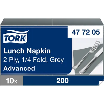 Papírový ubrousek Tork Advanced ubrousky 33/2 šedé