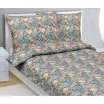 Bellatex Povlečení bavlna, Monstera, růže šedá, béžová, žlutá - 140x200, 70x90 cm