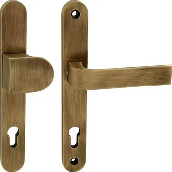 Dveřní kování Tupai TI - MAGNUS - 3198 PZ otvor pro vložku, 72 mm, madlo/klika OGS - Bronz česaný matný (77)