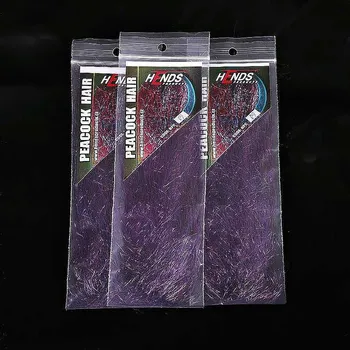 Umělá nástraha HENDS PEACOCK HAIR - HPC09 - Black/Violet peacock