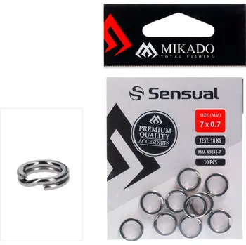 Kroužky Mikado Split Rings zesílené 20 kg 8 mm
