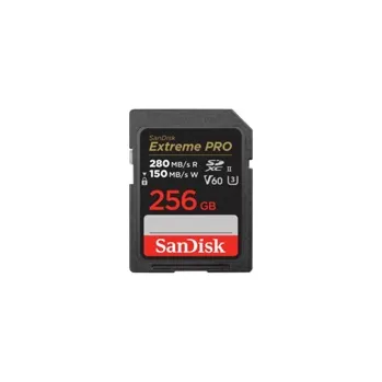 Paměťová karta SanDisk SDXC karta 256GB Extreme PRO (280 MB/s Class 10, UHS-II V60)