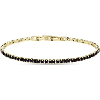 Náramek biju Náramek pozlacený 14k s černými zirkony 2002720